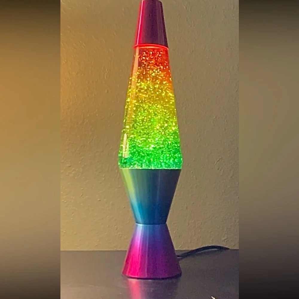 Gorgeous Rainbow Glitter Lava Lamp for - Picture 4 of 9